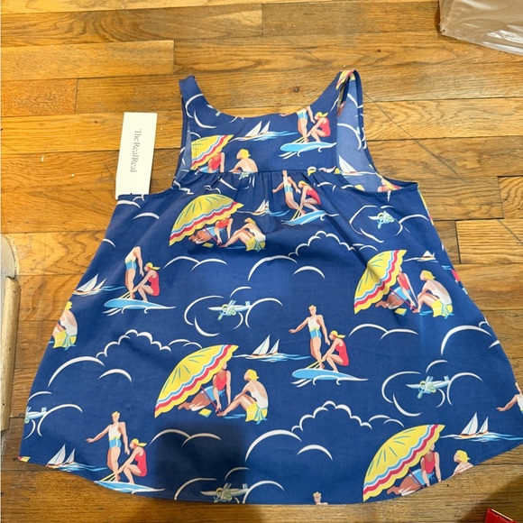 Ralph Lauren Tops - Ralph Lauren Novelty 1950s Style Seaside Print Cotton blouse